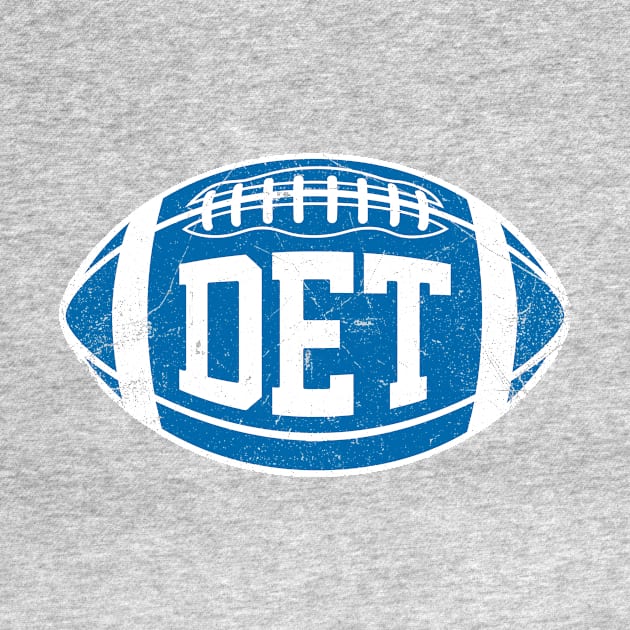 DET Retro Football - Silver by KFig21